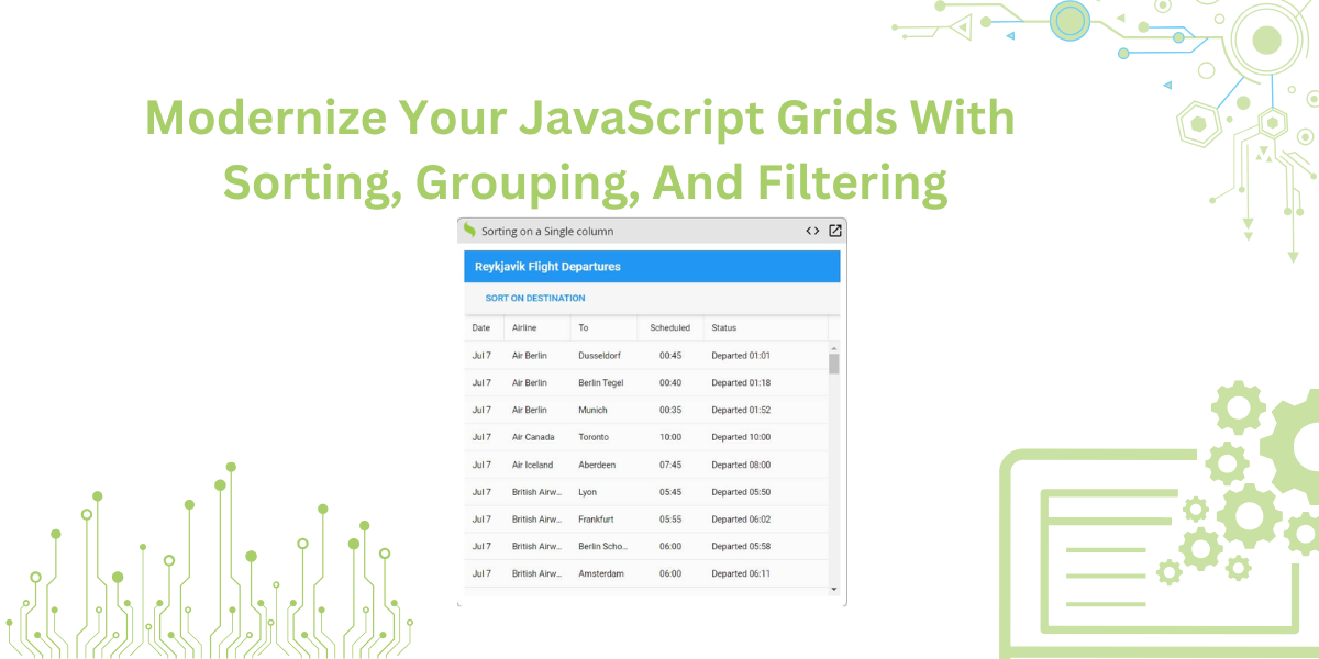 Modernize Your JavaScript Grids With Sorting, Grouping, And Filtering